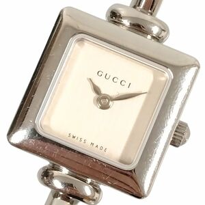 GUCCI グッチ レディース 1900L 2針 バングルウォッチ クォーツ ジャンク品 腕時計 シルバー 正規品 / C23