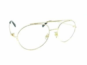 1円 ■美品■ DSQUARED2 ディースクエアード DQ5266 メガネ 眼鏡 メンズ レディース ゴールド系 FC6311