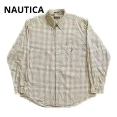 NAUTICA  over size check shirt