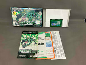 【ワイヤレスアダプタ欠品】GBA ポケットモンスター エメラルド (ゆ18-13-04)