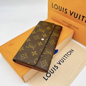 3064【外観極美品】LOUIS VUITTON ルイヴィトン モノグラム ポシェット ポルトモネ クレディ 二つ折り財布 長財布 M61723/881AN