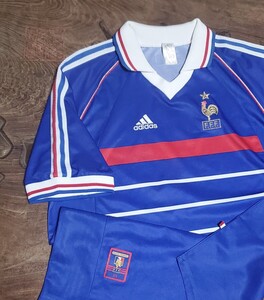 値下げ交渉 1998-99年 フランス代表 ONE STAR adidas HOME 検/FIFA WC 98 WORLD CUP EURO FRANCE ZIDANE ワールドカップ ユーロ ジダン Y2K