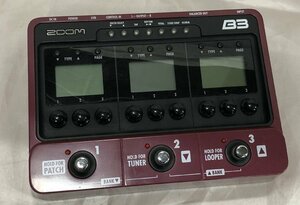 管理番号=e0763511【中古】ZOOM B3 BASS EFFECTS JUNK ズーム ベース マルチエフェクター ジャンク 現状渡し