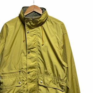 whole earth ホールアース ナイロン ジャケット マウンテンパーカー size XL 黄色 イエロー デサントDESCENTE 古着