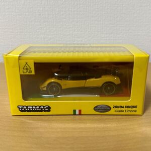 【TARMAC WORKS】 1/64 Pagani Zonda Cinque Giallo Limone Special Edition With Container 台湾イベント限定モデル ターマック