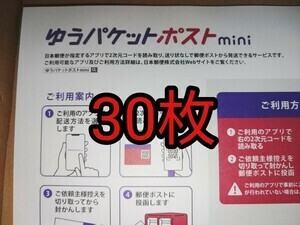 ゆうパケットポストmini 30枚