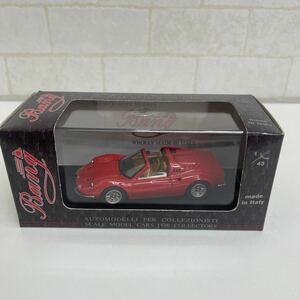 B201 15 1/43　入手困難　BANG　フェラーリ　FERRARI　DINO　246　GTS　STREET　1972年　RED　ディーノ　ストリート　MADE IN ITALY