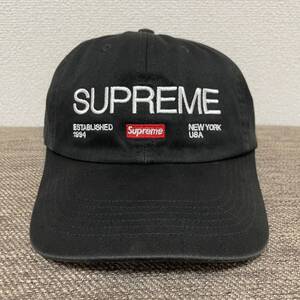 Supreme Est. 1994 6-Panel Cap Black Free 21aw 2021年 黒 ブラック エスタ 1994年 6パネル キャップ アーチロゴ ボックスロゴ