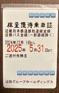 近鉄株主優待電車乗車証 近畿日本鉄道 定期券式