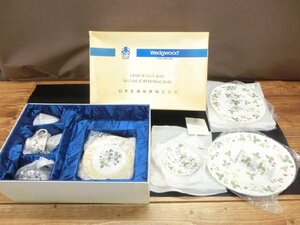 【TR-5009】未使用 WEDGWOOD ウェッジウッド WILD STRAWBERRY ワイルドストロベリー カップ プレート 他 セット 東京引取可【千円市場】