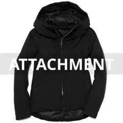 定価8.1万 ATTACHMENT タフタナイロンフーデッドダウンジャケット 1