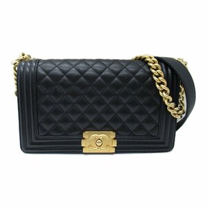 シャネル ボーイシャネル チェーンショルダー ショルダーバッグ ブランドオフ CHANEL キャビアスキン(グレインドカーフ) ショルダーバッグ