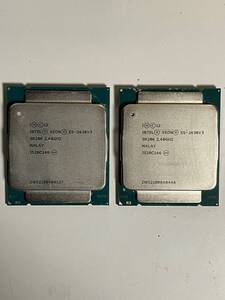 送料無料 2枚セット intel XEON E5-2630V3 Intel CPU 2.4GHz/ターボ最大3.2Ghz 8コア 16スレッド ソケット FCLGA2011 サーバー用 中古品