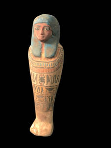 【超激レア！】古代エジプト ウシャブティ像 小人形 紀元前664-332年頃 シルクロード ガンダーラ 紀元前 BC 石像 ヒエログリフ 副葬