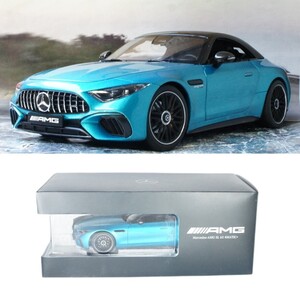 ディーラー特注 1/18 2022 メルセデス ベンツ AMG SL 63 4MATIC+ R232 ハイパーブルー 7代目 i-scale Mercedes Benz 最新型 送料無料