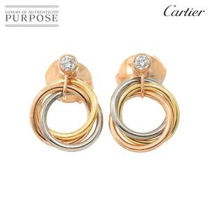 カルティエ Cartier トリニティダイヤ ピアス K18 YG PG WG 750 スリーゴールド 3カラー Trinity Earrings Pierced 90229896