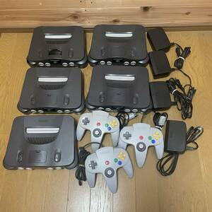 ニンテンドー64 本体5個 コントローラー3個セット まとめ売り Nintendo64 任天堂64 匿名配送