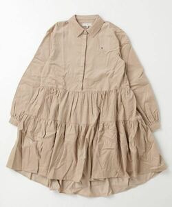 「TOMMY HILFIGER」 「KIDS」長袖ワンピース 130cm ベージュ キッズ