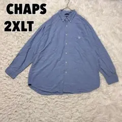 ♥CHAPS♥ チャップス (2XL) 刺繍 シャツ コットン100%