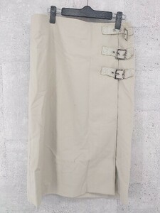 ◇ MICHAEL KORS マイケルコース タグ付 定価2.3万円 ベルト ロング スカート T10 ベージュ レディース