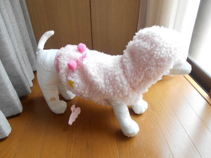小型犬★Lollypop PET もこもこパーカー　ピンク　L　
