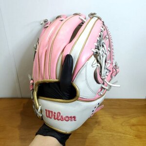 Wilson 田中賢介モデル レジェンダリースタッフ 限定品 北海道刺繍 ウイルソン 一般軟式内野用グラブ メンテ済即戦力 野球 大人用グローブ