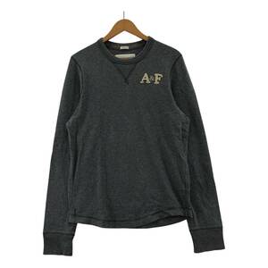 Abercrombie & Fitch アバクロンビー&フィッチ アップリケ カットソー sizeL/グレー