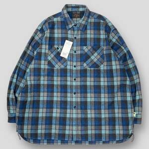 新品 SSZ x BEAMS PLUS エスエスズィー × ビームスプラス 22AW FLANNEL SHIRT フランネルシャツ 11-11-0114-139 M SSM3502 ブルーチェック