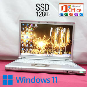 ★美品 高性能6世代i3！SSD128GB★CF-SZ5 Core i3-6100U Webカメラ Win11 MS Office 中古品 ノートPC★P72441