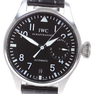 IWC SCHAFFHAUSEN IW500901 ビッグ パイロットウォッチ デイト 自動巻き メンズ 保証書付き_819631