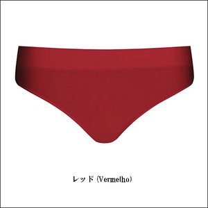 ショーツ 下着 パンツ ビキニ レディースショーツ 美尻 ブラジリアンカット　Sサイズ　レッド(Vermelho) 40300