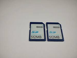 2枚セット　512MB　メガバイト　Nintendo　SDカード メモリーカード