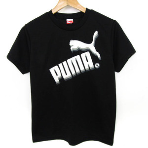 プーマ 半袖Ｔシャツ トップス ロゴT スポーツウエア キッズ 男の子用 160サイズ ブラック PUMA