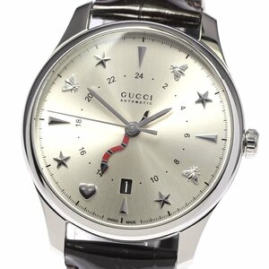 グッチ GUCCI 126.3/YA126332 Gタイムレス GMT 自動巻き メンズ 良品 箱付き_801122