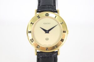 【ト福】◎GUCCI グッチ レディース腕時計 リストウォッチ アナログ クオーツ ゴールド レザーベルト ブランド腕時計 LAZ01LLS40