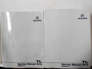 HONDA TL 2012 Service Manual Vol.1-2 英語版　北米仕様