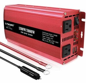 送料無料！新品未使用 インバーター 24V 定格1500W 最大 3000W DC 24V（直流）AC100V（交流）