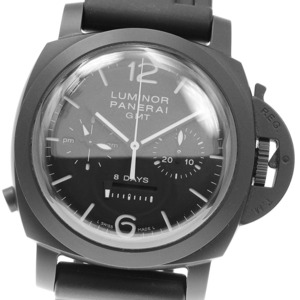 パネライ PANERAI PAM00317 ルミノール クロノ モノプルサンテ 8デイズ 手巻き メンズ 美品 保証書付き_826836