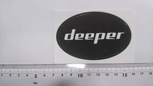 ②【送料110円】DEEPER/ディーパー【新品未使用】ステッカー・シール　黒