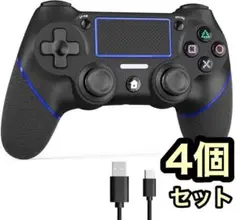 PS4コントローラー★セット 4個 ワイヤレス 大容量バッテリー タッチパッド