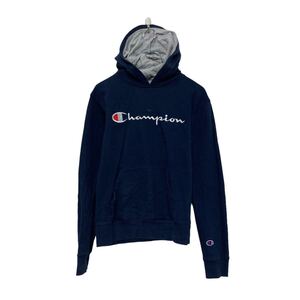 champion プリント スウェット パーカー チャンピオン キッズ L キッズ ネイビー 古着卸 アメリカ仕入 a606-5621