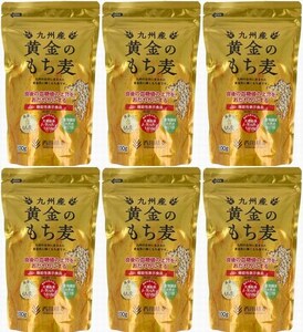 6個(3Kg)　九州産 黄金のもち麦 500g　本品には、大麦由来β-グルカンが含まれており、食後の血糖値の上昇をおだやかにします。