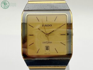 AL0604662　◇ 1円～! RADO ラドー DIASTAR ダイアスター 129.0266.3 QZ QUARTZ クォーツ デイト コンビカラー スクエア 腕時計 中古