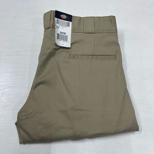 W34 デザート 新品 極細 801 ディッキーズ スキニー スリム ワークパンツDICKIES SLIM SKINNY WORK PANTS WP801 4