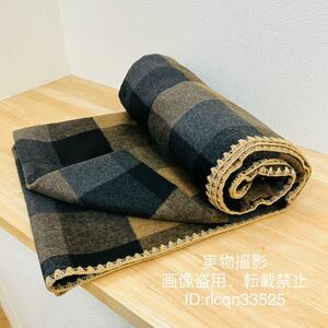 1.9kg厚地 カシミア毛布 ラグマット ブランケット 超高品質200cmx150cm 20%カシミア 80%ウール タペストリー キャンプ 保暖防寒 野外登山