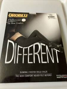 【送料無料】 OROBLU different 80 the new comfort オロブル 80デニール タイツ M 40-42 black tights 黒 ブラック 高級 イタリア製 厚手