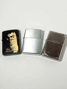 1円【おまとめ/現状品】Zippo ジッポー ライター 3点まとめ　オイルライター 喫煙グッズ