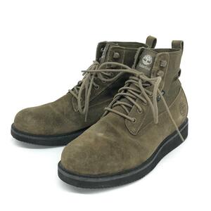 ◆Timberland ティンバーランド ブーツ 8◆A264H カーキ スエード メンズ 靴 シューズ boots ワークブーツ