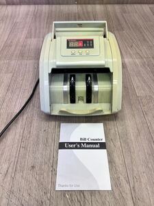 US241211 C-61 BILL COUNTER WORLD ビルカウンター 528UV 自動紙幣計算機 紙幣計数機 マネーカウンター 通電確認済み