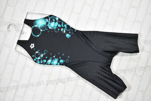 arena アリーナ ARN-2012W NUX-F ニュークスF ハーフスパッツ水着 女子競泳水着 ブラック グリーン サイズL
